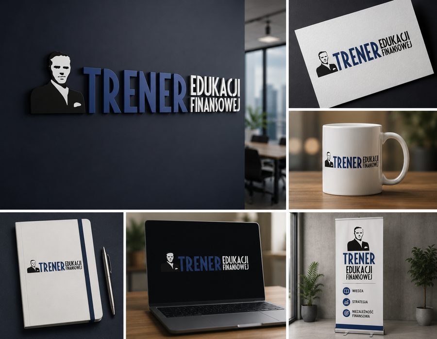 Trener Edukacji Finansowej — identyfikacja wizualna, projekt Paradiz Art