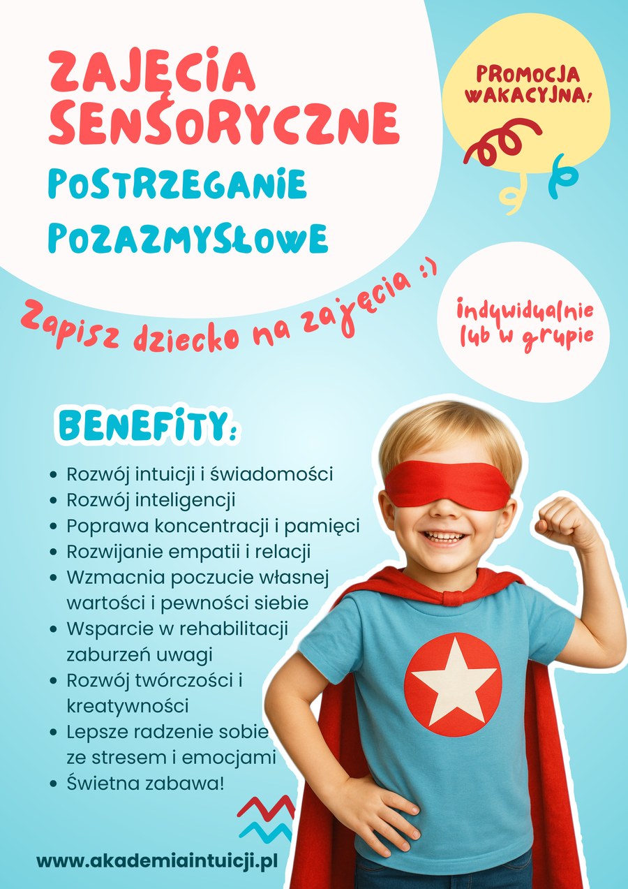 Kapłanka Słońca — ulotka zajęć sensorycznych z postrzegania pozazmysłowego, projekt Paradiz Art