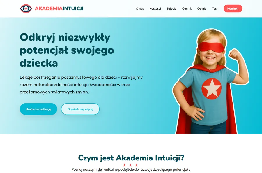 Akademia Intuicji — strona edukacyjna