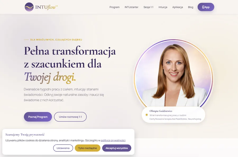 Strona programu INTUflow