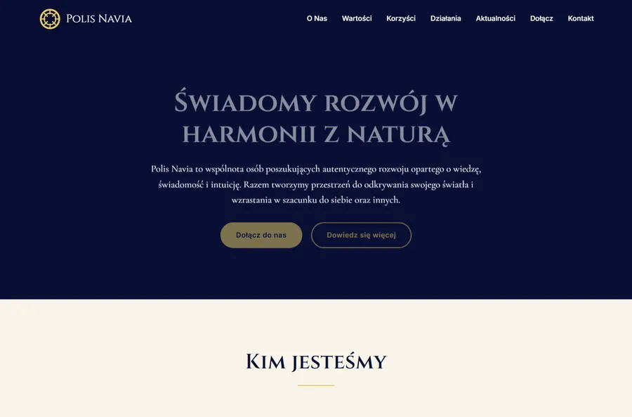 Polis Navia — strona wspólnoty