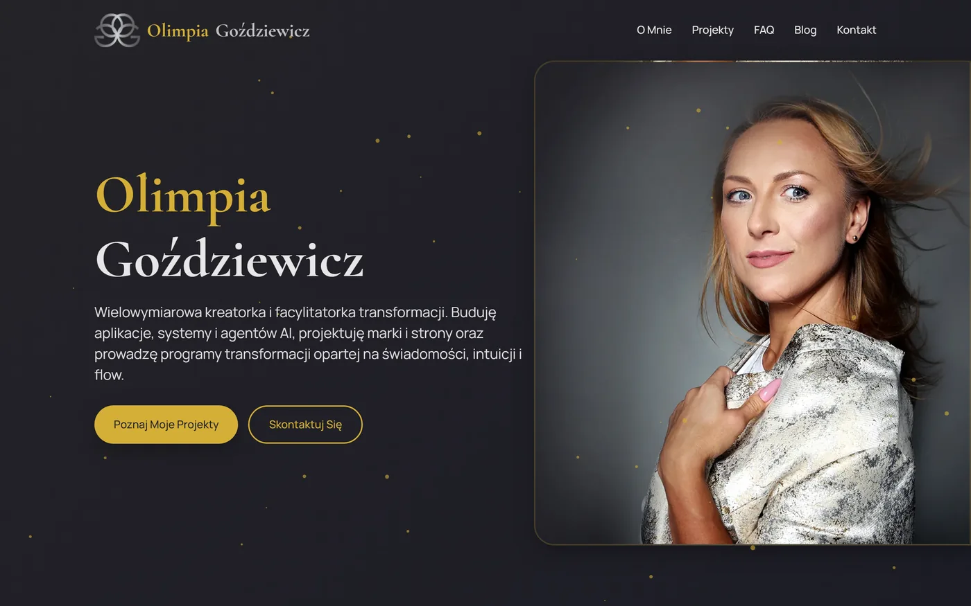 Strona olimpiagozdziewicz.pl na komputerze