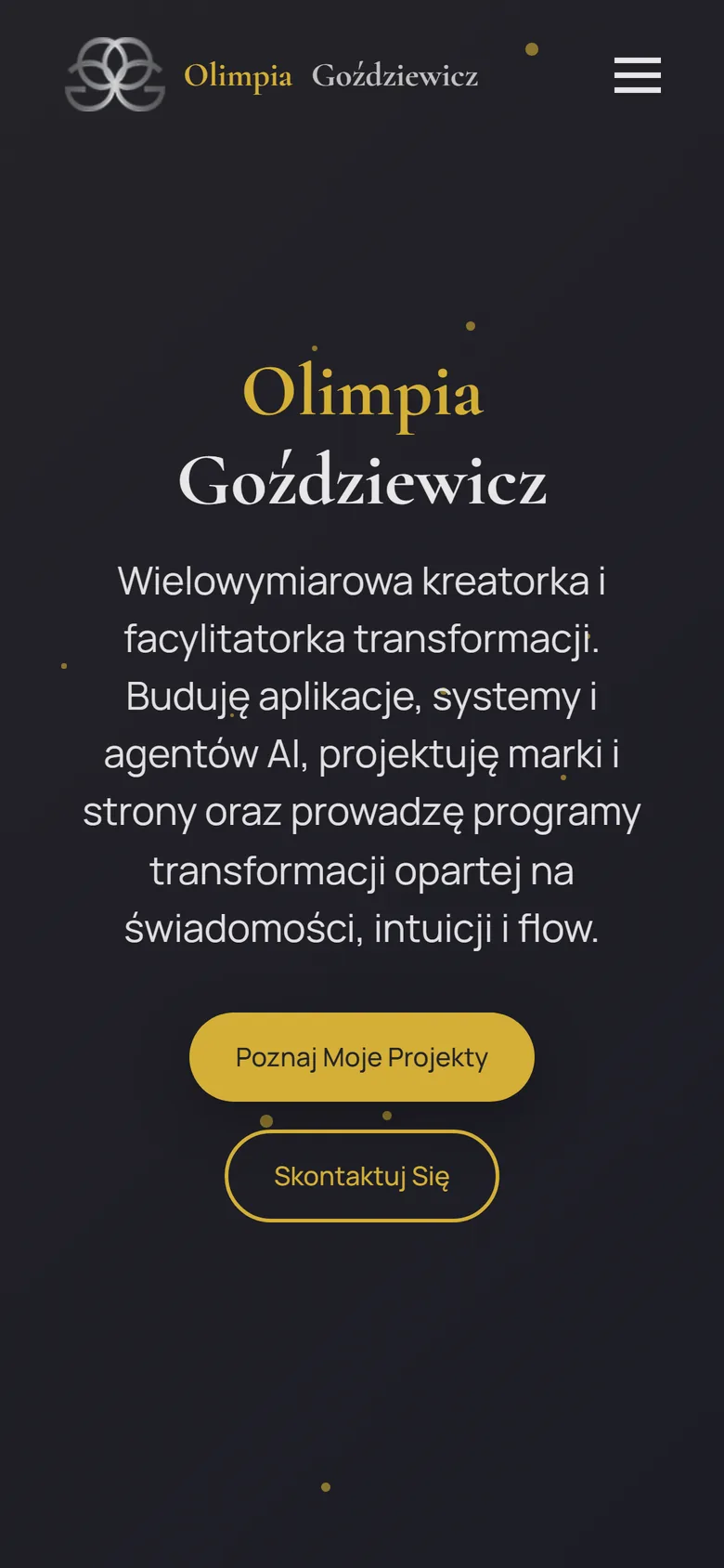 Strona olimpiagozdziewicz.pl na telefonie
