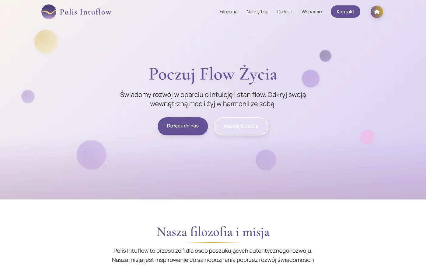 Strona polis.intuflow.pl na komputerze